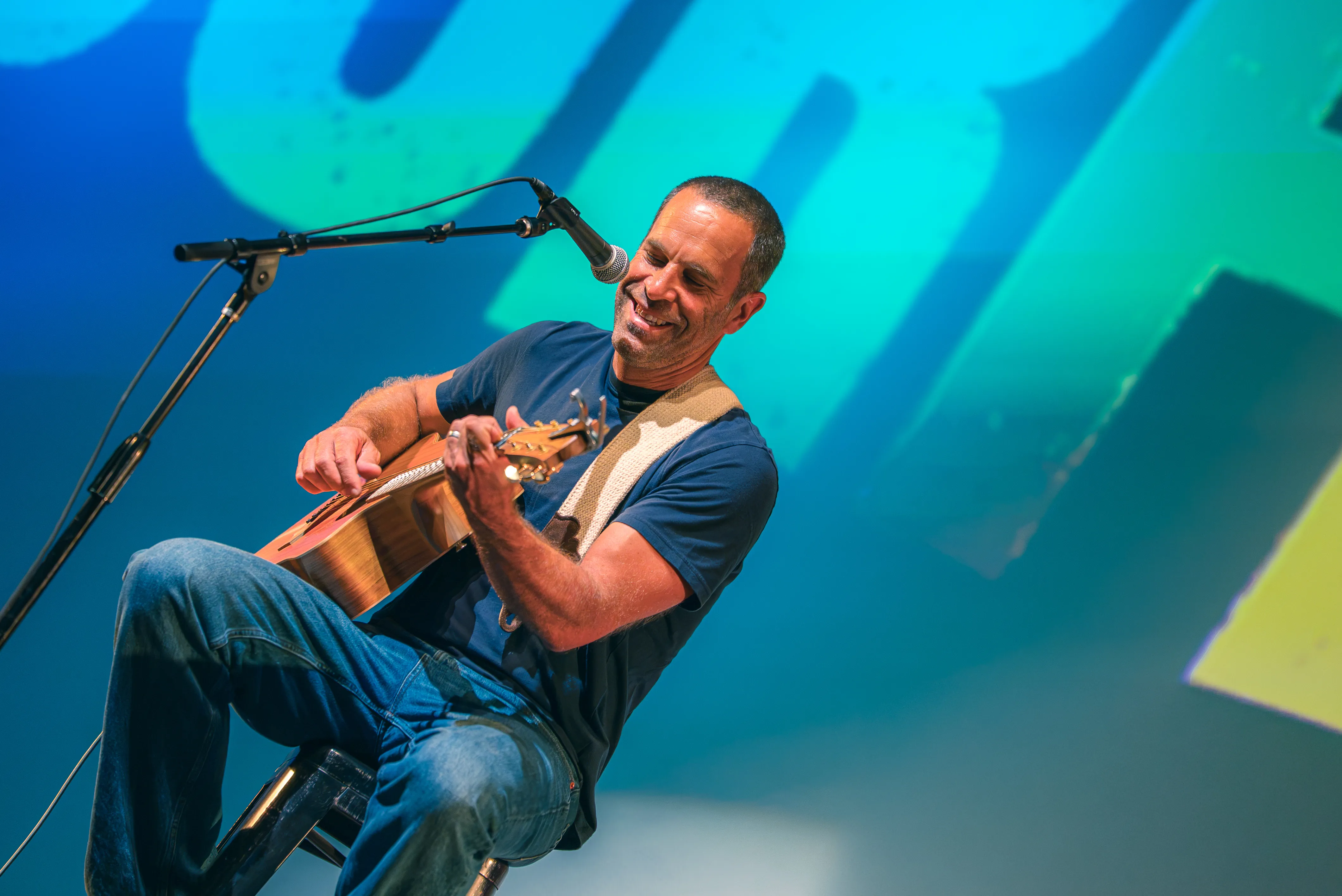 Jack Johnson performing live on stage